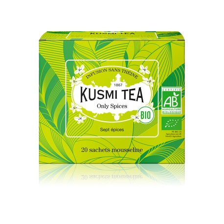 Infusion Only Spices BIO de Kusmi Tea en boîte de 20 sachets